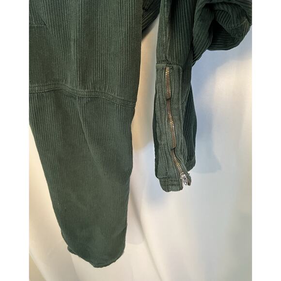 We the Free | Free People Corduroy Pants Womens Green Ankle Zipper Hipster- 28 - Picture 4 of 9